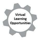 Grey cog wheel from the responsive teaching and learning logo. 