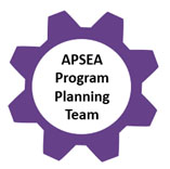 purple cog wheel from the responsive teaching and learning logo. 
