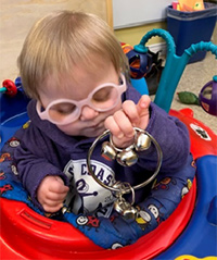 Child playing with toy